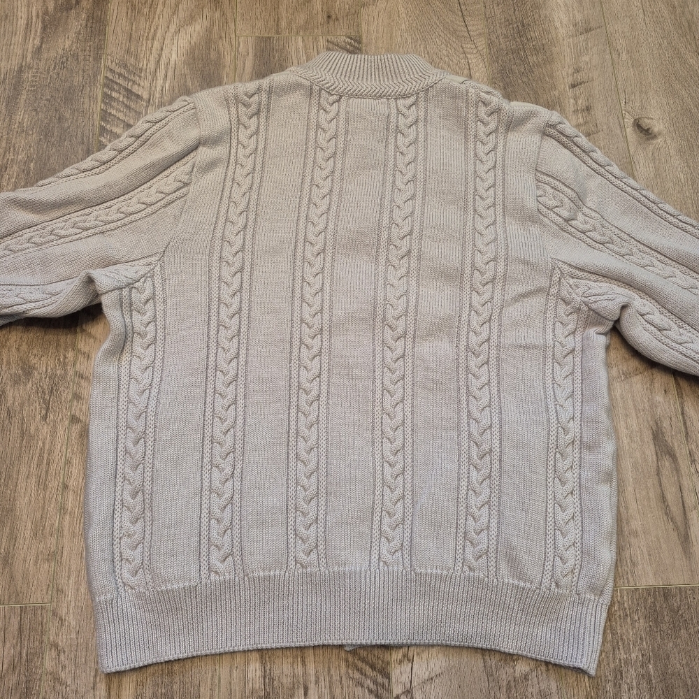 Bleyle Women's Vintage German Cream Virgin Wool Knit Sweater Cardigan Size M/L - Picture 8 of 8